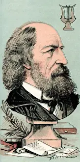 Laurels Prints: Tennyson - Figaro cartoon