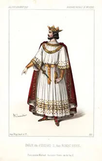 Tenor Prints: Tenor singer Louis Paulin as King Edward II in Robert Bruce