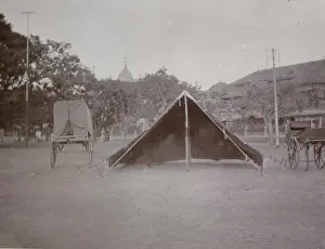 Casualty Prints: Tent and trek carts, No. 1 Scout Troop, Bombay, India