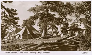 Hilltop Prints: Tented section, Pine Tree Holiday Camp, Troodos, Cyprus