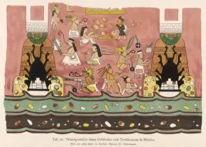 Mural Prints: Teotihuacan Mural Mexico