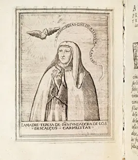 Xylography Prints: TERESA of JESUS, Saint (1515-1582)