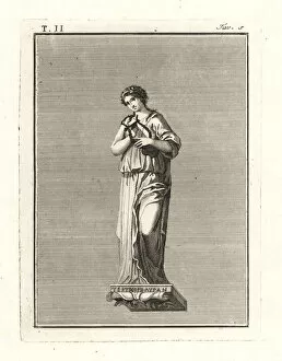 Terpsichore, muse of dance, holding a lyre