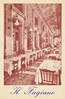 Terrace dining area and entrance to Il Fagiano restaurant