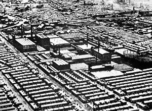 Terrace houses around a Victorian factory, Victorian period