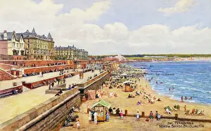 Terraces Prints: Terraces and North Sands, Bridlington, North Yorkshire