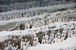 Terracotta Army. 221-206 BC. CHINA. Xian. Mausoleum