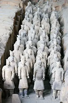 Terracotta Army. 221-206 BC. CHINA. Xian. Mausoleum