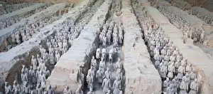 Terracotta Army. 221-206 BC. CHINA. Xian. Mausoleum