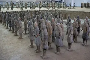 Terracotta Army. 221-206 BC. CHINA. Xian. Mausoleum