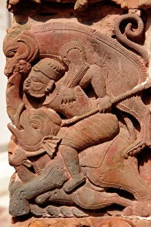 Oriental Gallery: Terracotta figures, Lalji Temple, Kalna, West Bengal, India