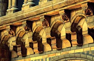 Detail of terracotta mouldings in the Waterhouse Building