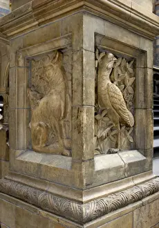 Indoor Prints: Terracotta relief sculpture at the Natural History Museum, L