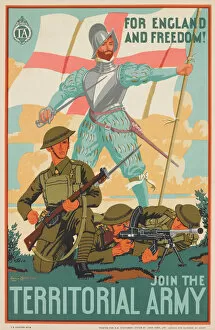 Recruitment Gallery: Territorial Army poster - Inter-war period