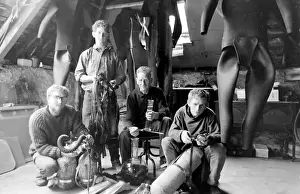Harvesting Prints: Tessyman family, seaweed farmers, Dartmouth, Devon