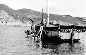 Tessyman family, seaweed farmers, Dartmouth, Devon