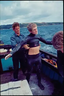 Tessyman family, seaweed farmers, Dartmouth, Devon