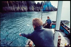 Tessyman family, seaweed farmers, Dartmouth, Devon