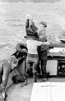 Tessyman family, seaweed farmers, Dartmouth, Devon