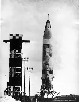 Test launch of a Convair SM-65 Atlas A ICBM
