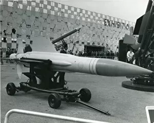 Missile Gallery: A test rocket used to demonstrate the parachute recover?