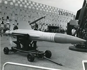 Missile Gallery: A test rocket used to demonstrate the parachute recover?