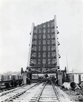 Testing the Bascule Bridge, Carmarthen, South Wales