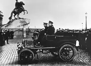Testing a petrol-driven car, Russia