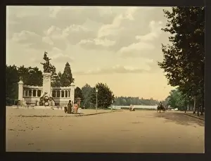Legions Prints: Tete d Or park and monument to the Legions of the Rhone, Lyo