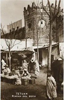 De L Prints: Tetouan, Morocco - Corner of the Covered Market