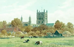 Tewkesbury Prints: Tewkesbury Abbey, Gloucestershire