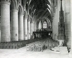 Vaulted Prints: Tewkesbury Abbey, interior, Gloucestershire, England