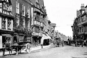 Gloucestershire Prints: Tewkesbury High Street early 1900s