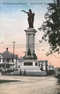 Texas Heroes Monument, Galveston, Texas, USA