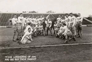 1941 Collection: Texas Longhorns with steer mascot, USA