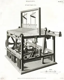 Shuttle Prints: Textile Industry - Weaving - Mr Austins Engine Loom