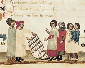 Negotiation Collection: Textile Merchants. Illustration from the book of