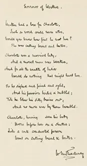 Thackerays Handwriting