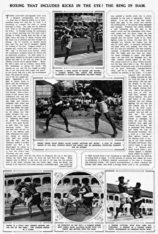 Boxing Prints: Thai Boxing or Muay Thai, 1930