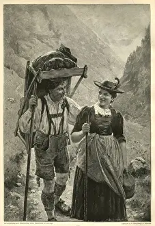 Milkmaid Prints: To Thal, Switzerland