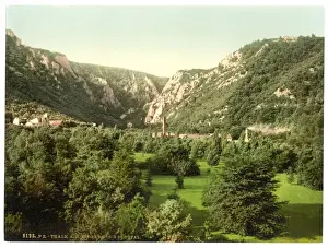 Thale at entrance to valley, Bodethal, Hartz, Germany