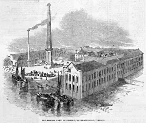 Ranelagh Prints: Thames Bank Depository, Pimlico, London