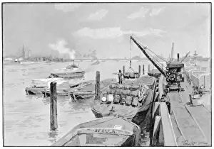 Elms Prints: Thames at Nine Elms