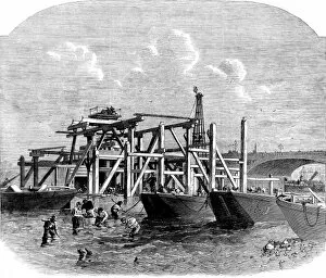 Images Dated 24th February 2005: The Thames Embankment Works, London, 1864
