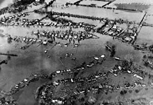 The Thames flooded after unprecedented rainfall. The area ar The Thames flooded after unprecedented rainfall. The area ar