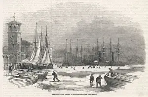 Billingsgate Prints: Thames Frozen 1855