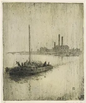 Thames / Rain & Barges