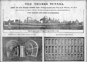 Engineering Collection: The Thames Tunnel between Wapping and Rotherhithe