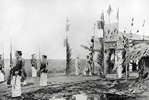 Mausoleum Prints: Thanh Thai (ruled 1889-1907). Emperor of Annam