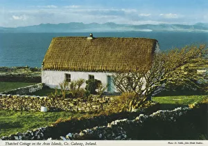 Cottage Collection: Thatched Cottage on the Aran Islands, Co Galway by D. Noble